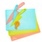 Baketivity 6 Piece Kids Cutting Board and Knife Set | Plastic Knives and Flexible Cutting Boards for Safe and Fun Cooking | Dishwasher Safe Kids Knifes for Real Cooking | Suitable for Children 6+